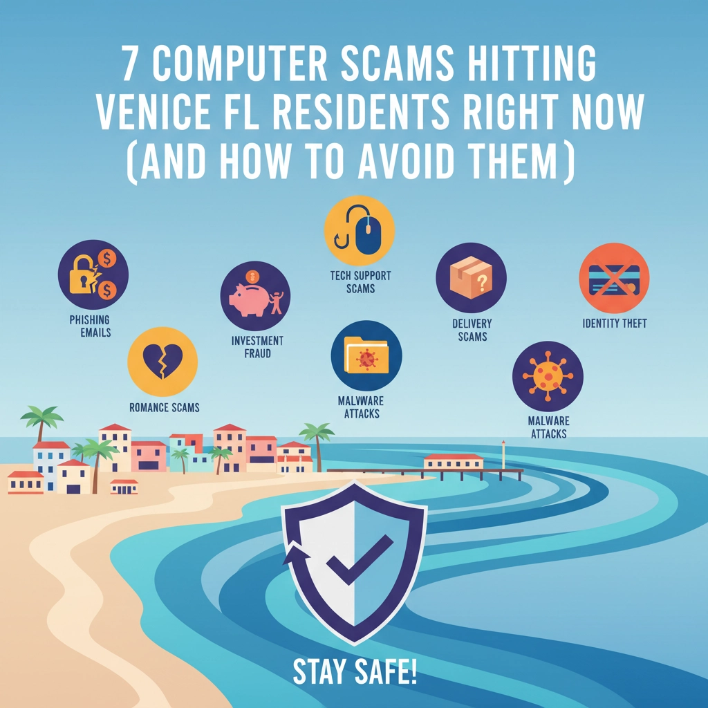 Read more about the article 7 Computer Scams Hitting Venice FL Residents Right Now (And How to Avoid Them)
