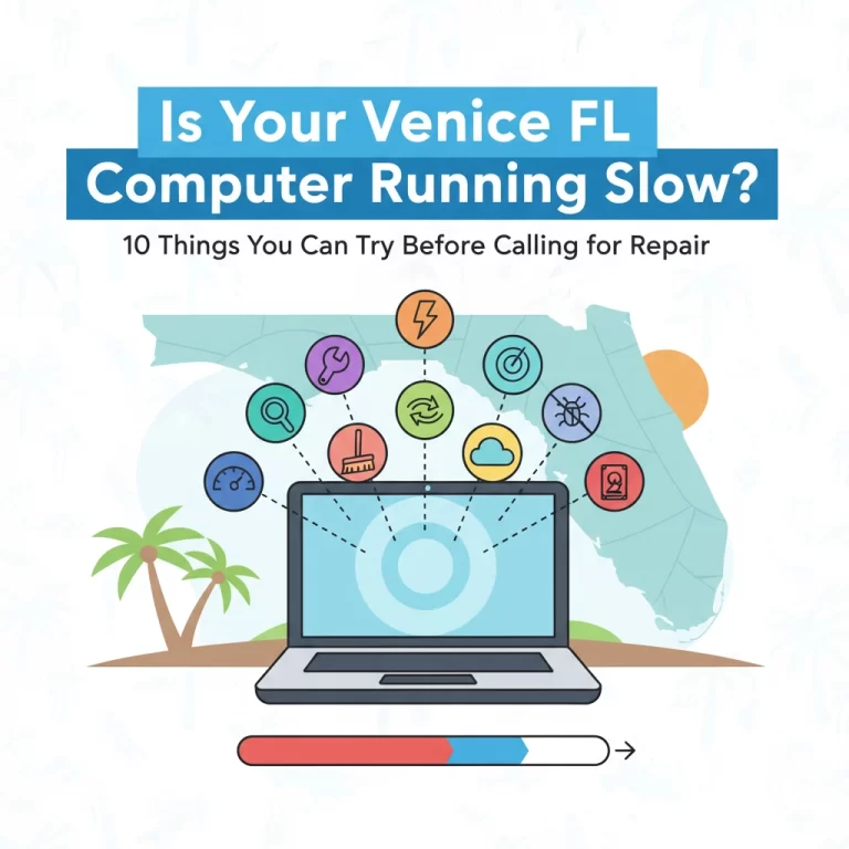 Read more about the article Is Your Venice FL Computer Running Slow? 10 Things You Can Try Before Calling for Repair