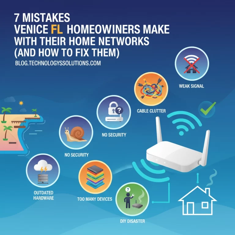Read more about the article 7 Mistakes Venice FL Homeowners Make with Their Home Networks (And How to Fix Them)