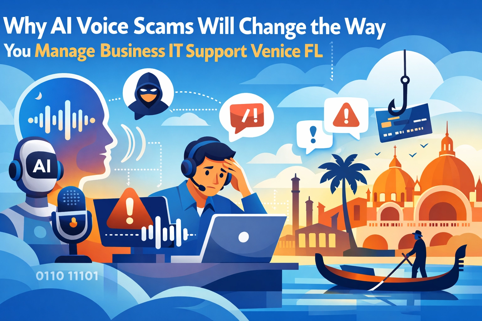 Read more about the article Why AI Voice Scams Will Change the Way You Manage Business IT Support Venice FL