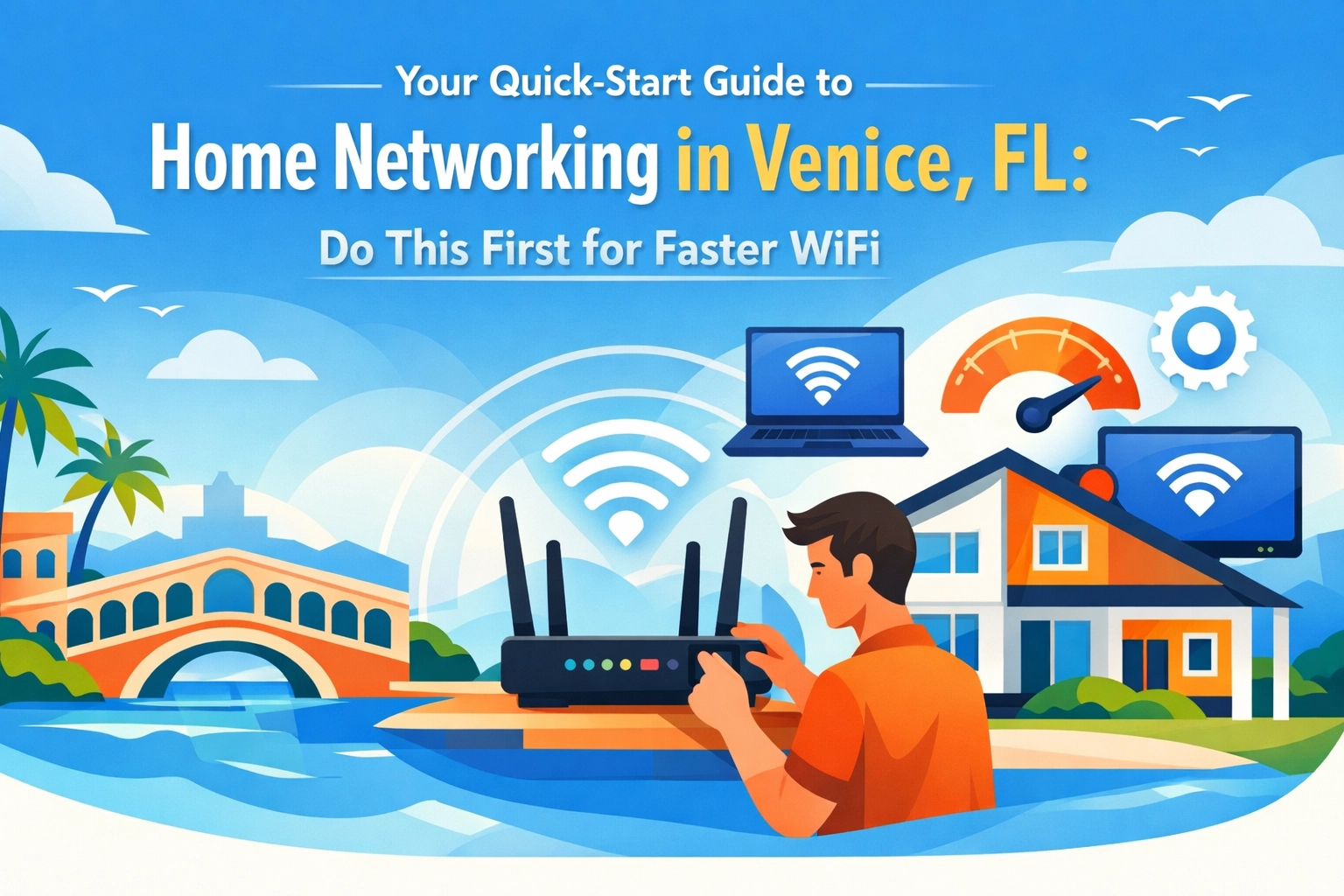 Read more about the article Your Quick-Start Guide to Home Networking in Venice, FL: Do This First for Faster WiFi