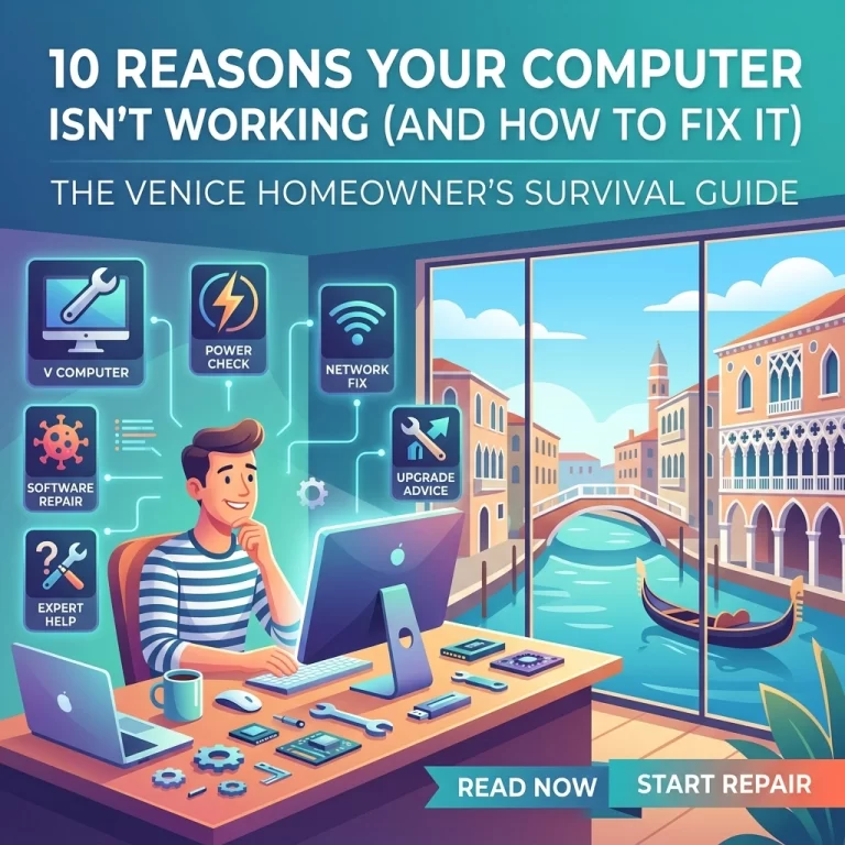 Read more about the article 10 Reasons Your Computer Isn’t Working (And How to Fix It): The Venice Homeowner’s Survival Guide