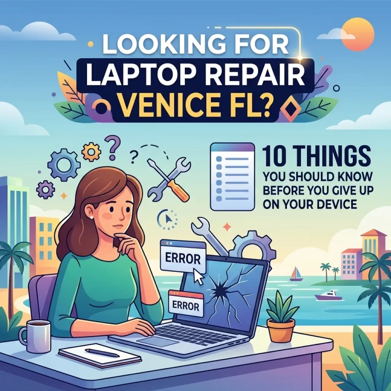 Read more about the article Looking For Laptop Repair Venice FL? Here Are 10 Things You Should Know Before You Give Up on Your Device